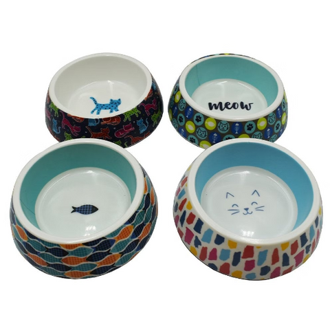PRINT BOWL CAT
