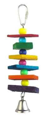 Cheeky bird sml beaded wooden toy